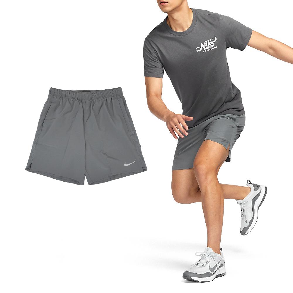 Nike 耐吉 短褲 Dri-FIT Challenger 男款 灰 銀 速乾 寬鬆 梭織 跑步 訓練 瑜珈 運動褲 DV9345-084