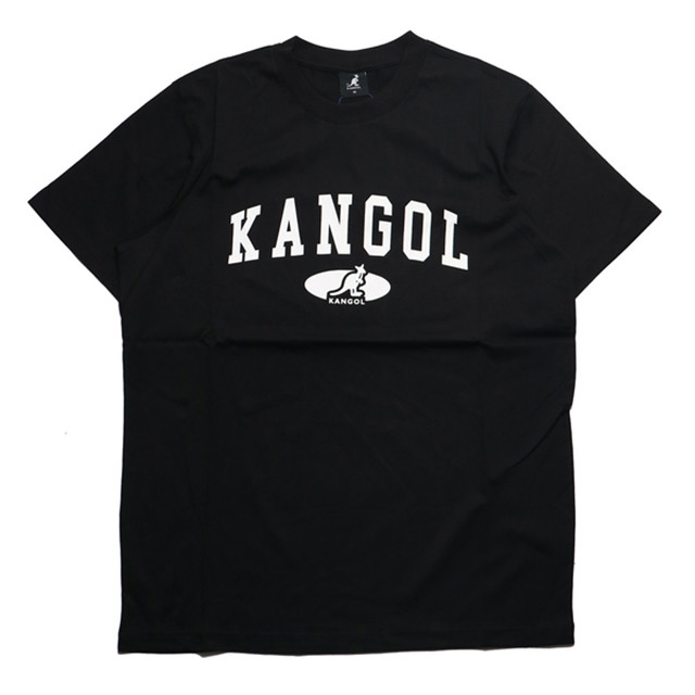 KANGOL 短T 短袖 黑 白LOGO 寬鬆 休閒 上衣 中性 6325101120