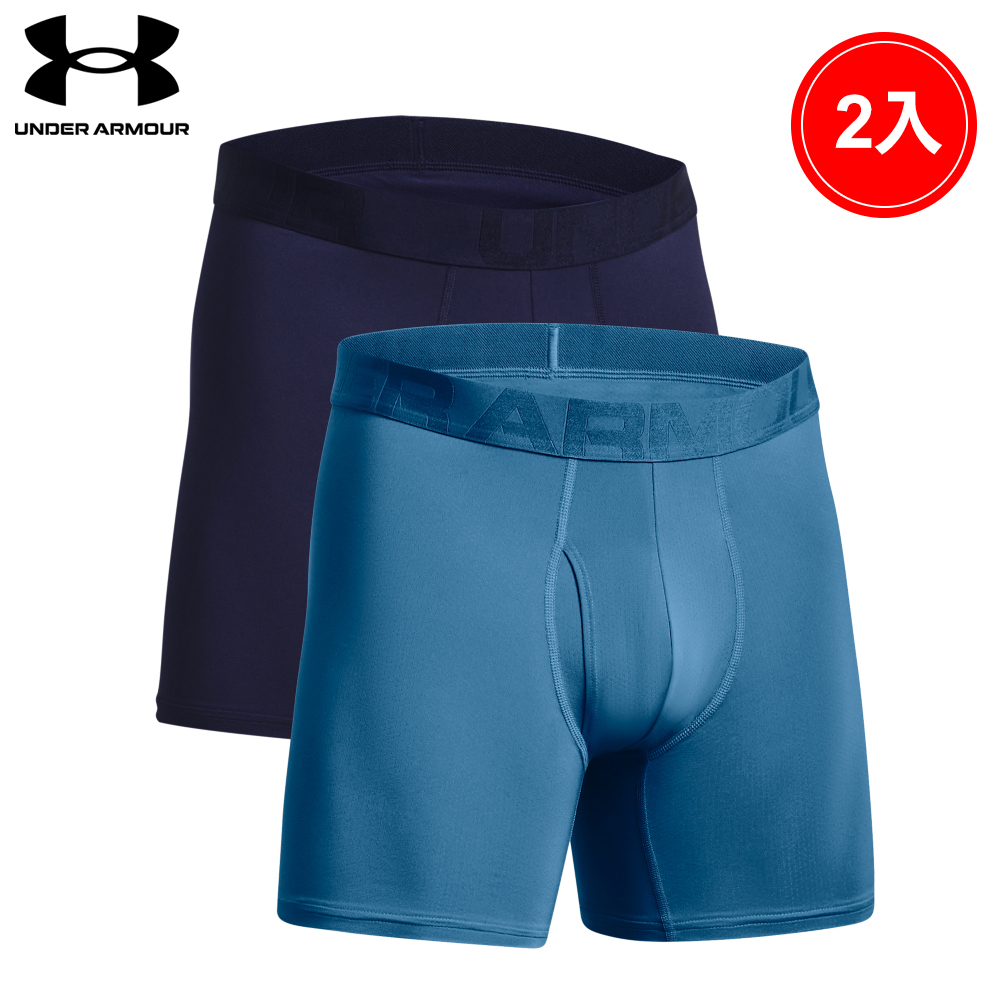 【UNDER ARMOUR】UA 男 Tech Mesh 6吋四角褲(2入)