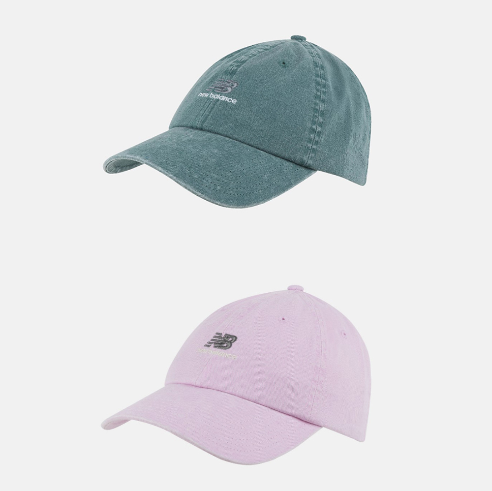 NEW BALANCE 帽子 NB 水洗 粉紅 綠色 刺繡 老帽 LAH01003-