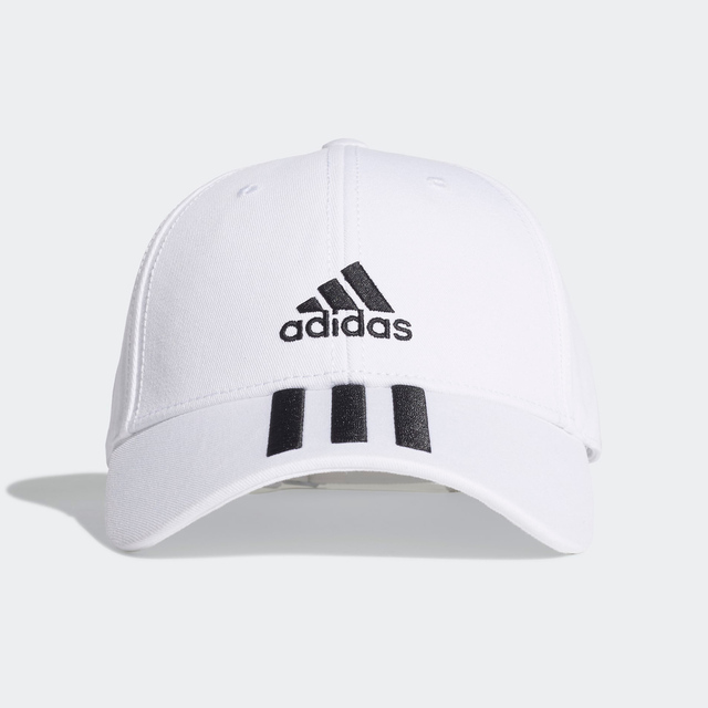 Adidas Bball 3S Cap Ct [FQ5411 男女 老帽 鴨舌帽 棒球帽 六分割 經典款 防曬 白