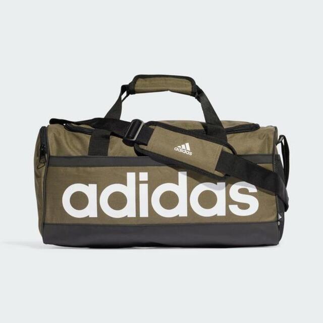 Adidas Linear Duffel M [HR5350 健身包 旅行包 側背 手提 肩背 運動 休閒 枯葉綠