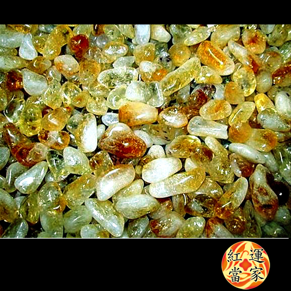 【紅運當家】天然招財黃水晶碎石(粗) 淨重1000公克 特價優惠組