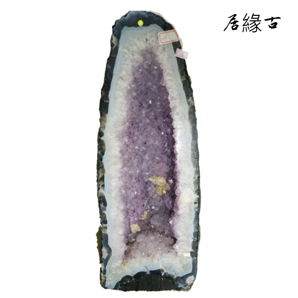 古緣居 巴西天然紫水晶洞 +實木底座(26.95公斤)