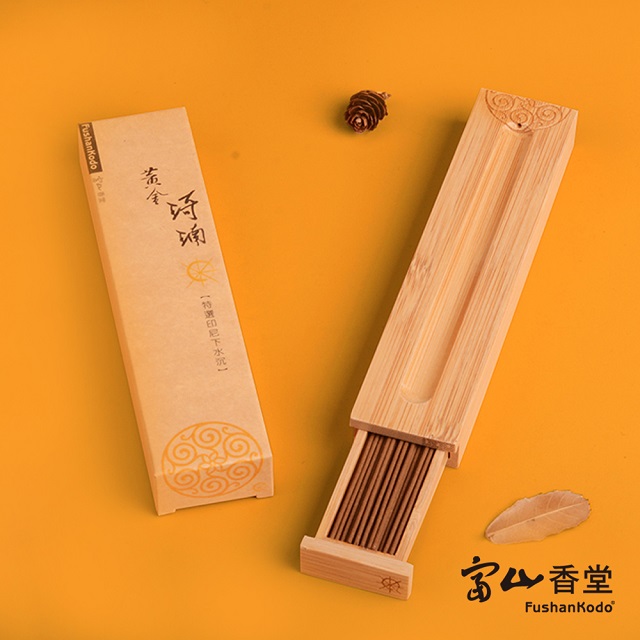 【富山香堂】黃金琦楠 135mm 臥香飄逸盒