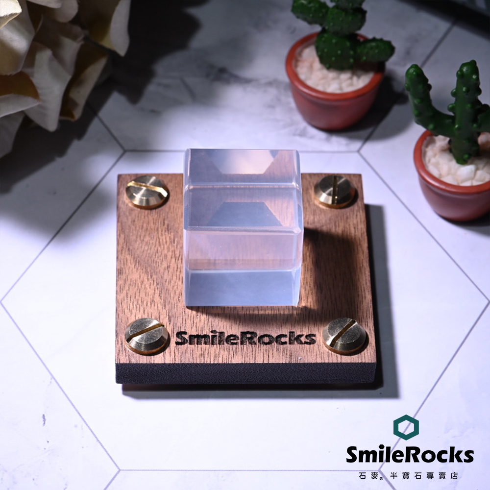 SmileRocks 石麥 收藏級全淨粉晶方塊 2.7x2.7x2.7cm No.090060111