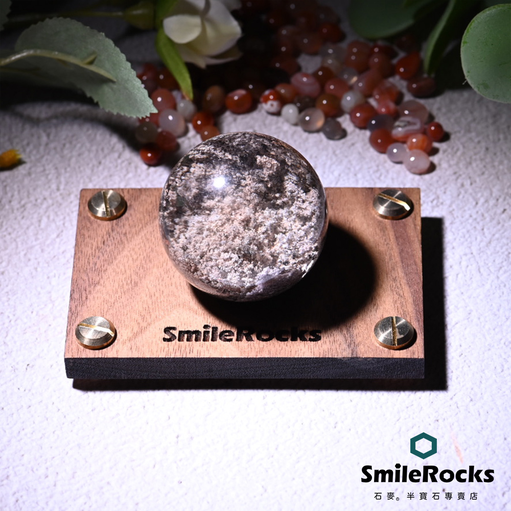 SmileRocks 石麥 收藏級粉幽靈球 直徑 4.3cm No.051070220