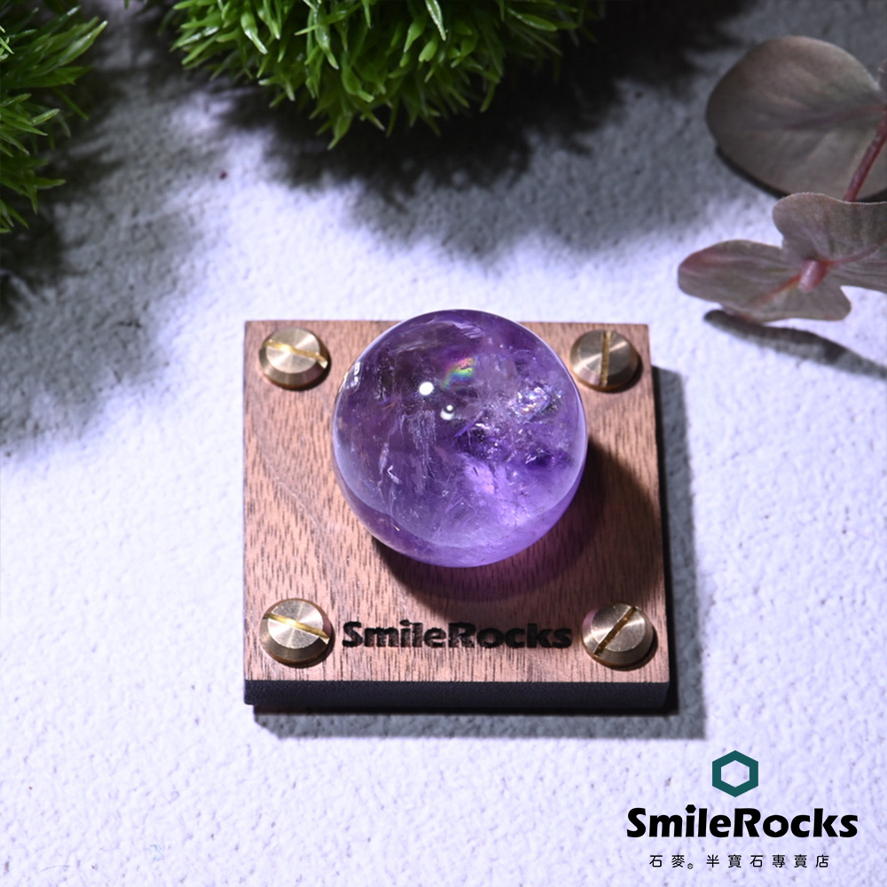 SmileRocks 石麥 紫晶球 直徑3.6cm No.051510314