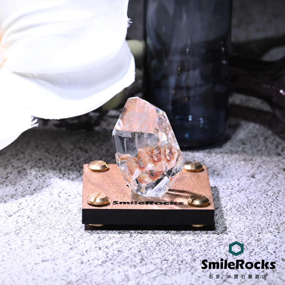 SmileRocks 石麥 白水晶冰塊 4.7x2.6x2.3cm No.043430426
