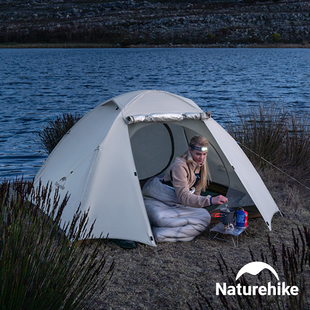 Naturehike 雲川3輕量210T格子布銀膠三人帳篷 ZP024