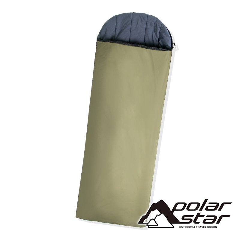 【PolarStar】加大舒適睡袋『軍綠/黑』P21720