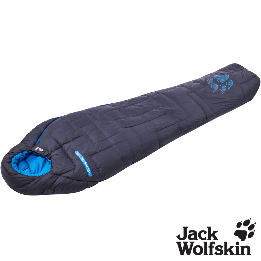 【Jack wolfskin 飛狼】Micropak 1200 新柔棉纖維睡袋『舒適溫度：-19~ 3°C』