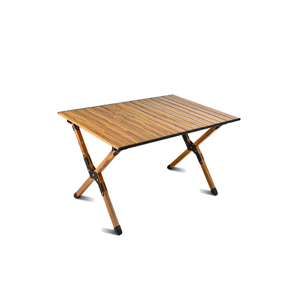 【愛而富L&R】輕量木紋蛋捲桌 折疊桌60cm