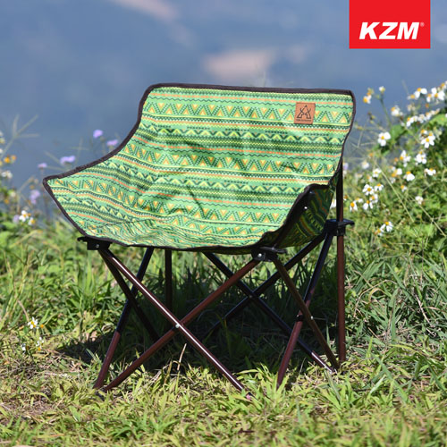 KAZMI 經典民族風休閒折疊椅(綠色)