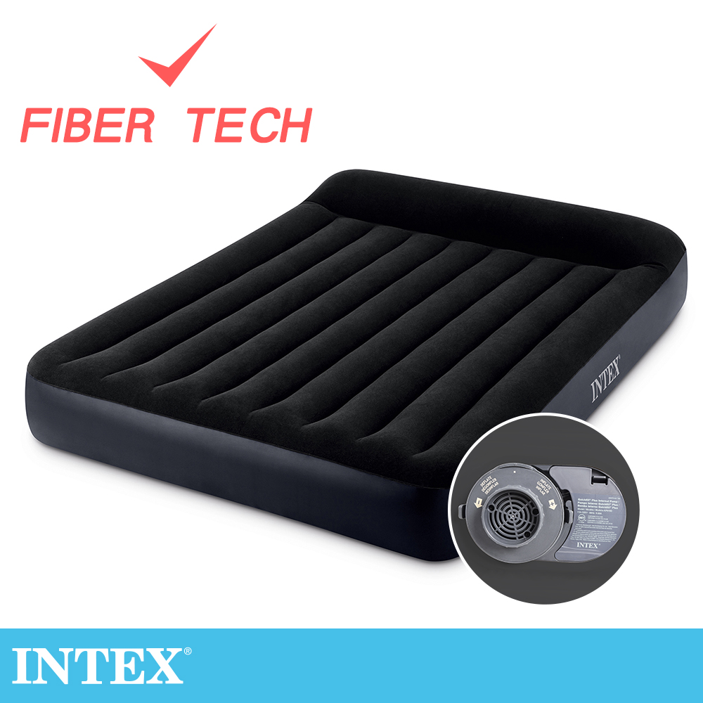 INTEX 舒適雙人加大內建電動幫浦充氣床-寬152cm(64149)
