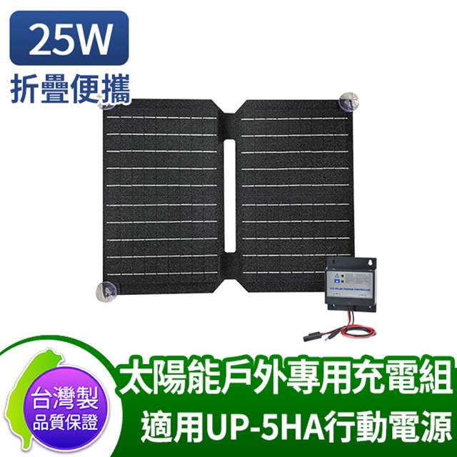 AUTOMAXX 可折疊便攜式單晶矽太陽能板 25W