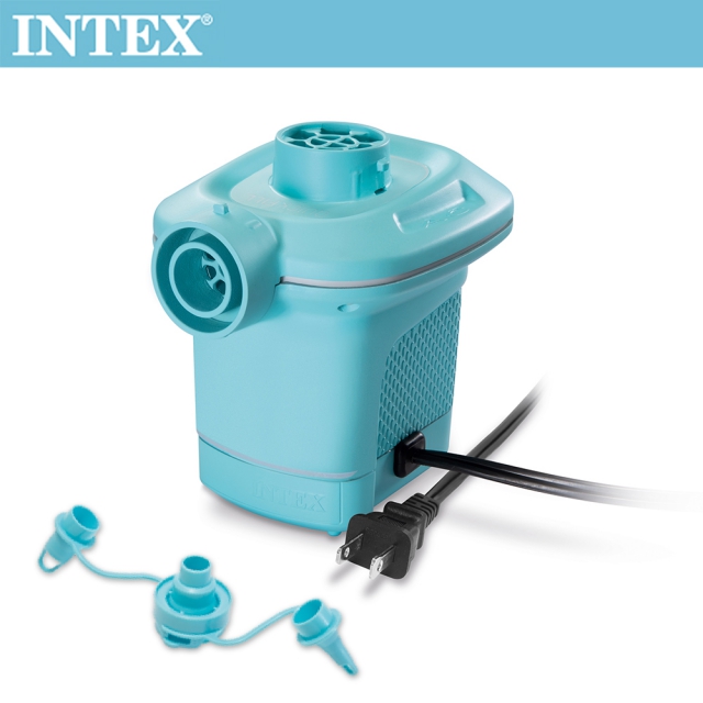 INTEX 110V家用電動充氣幫浦-水藍色(58639)