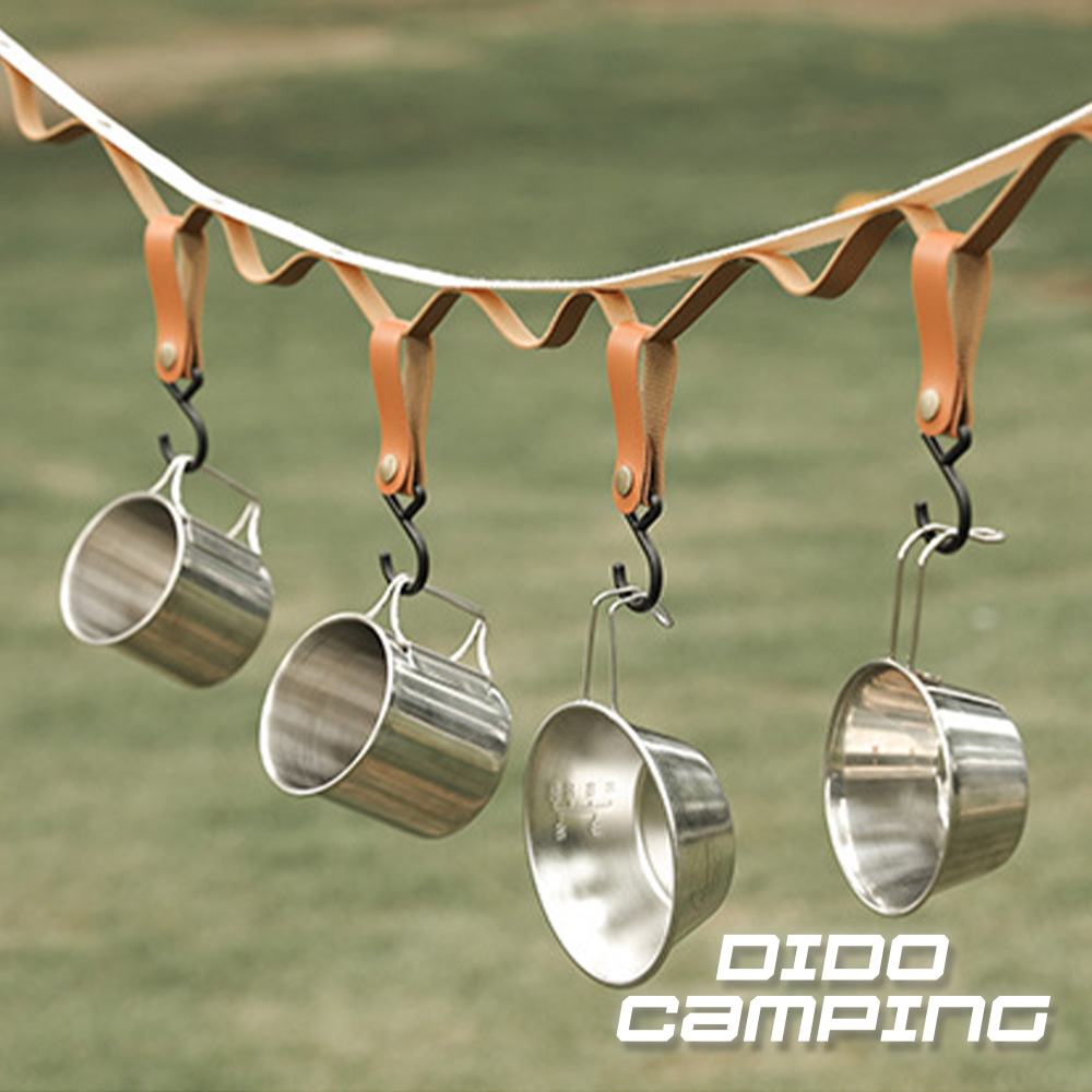 【DIDO Camping】戶外露營皮質置物掛勾5入組(DC027)