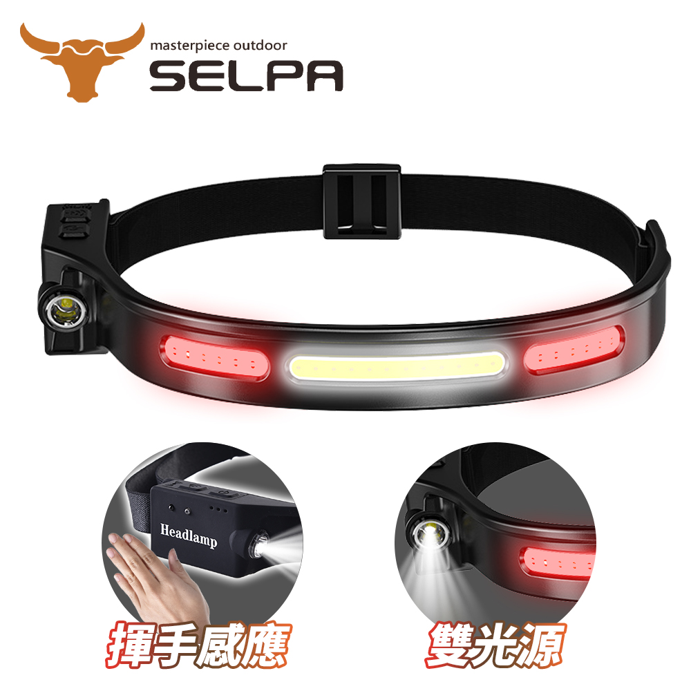 【韓國SELPA】奔耀者專業級LED防水強光感應式環狀頭燈/頭燈/LED/登山/露營