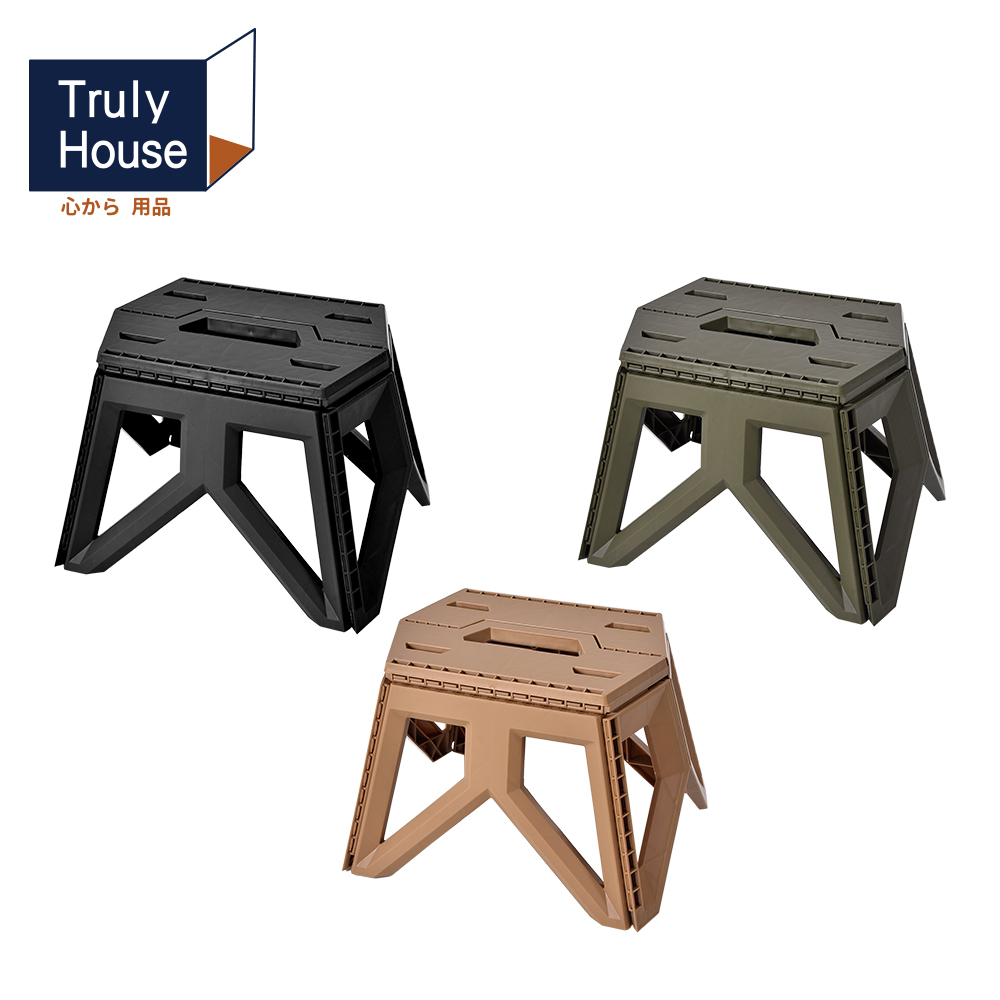 【Truly House】免安裝輕便高承重 六角加厚折疊凳/露營椅/摺疊椅/釣魚椅/排隊神器(三色任選)(一般款)