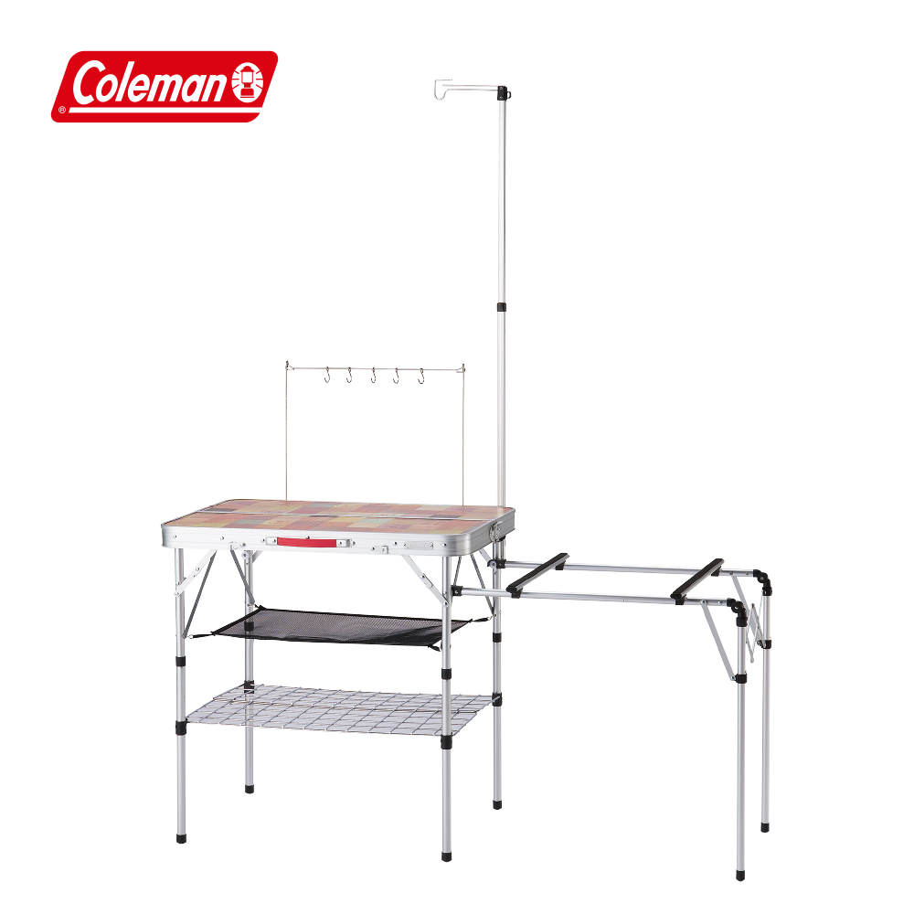 【Coleman】ALL IN ONE廚房桌 / CM-31294(露營桌 廚房桌 料理桌 摺疊桌)