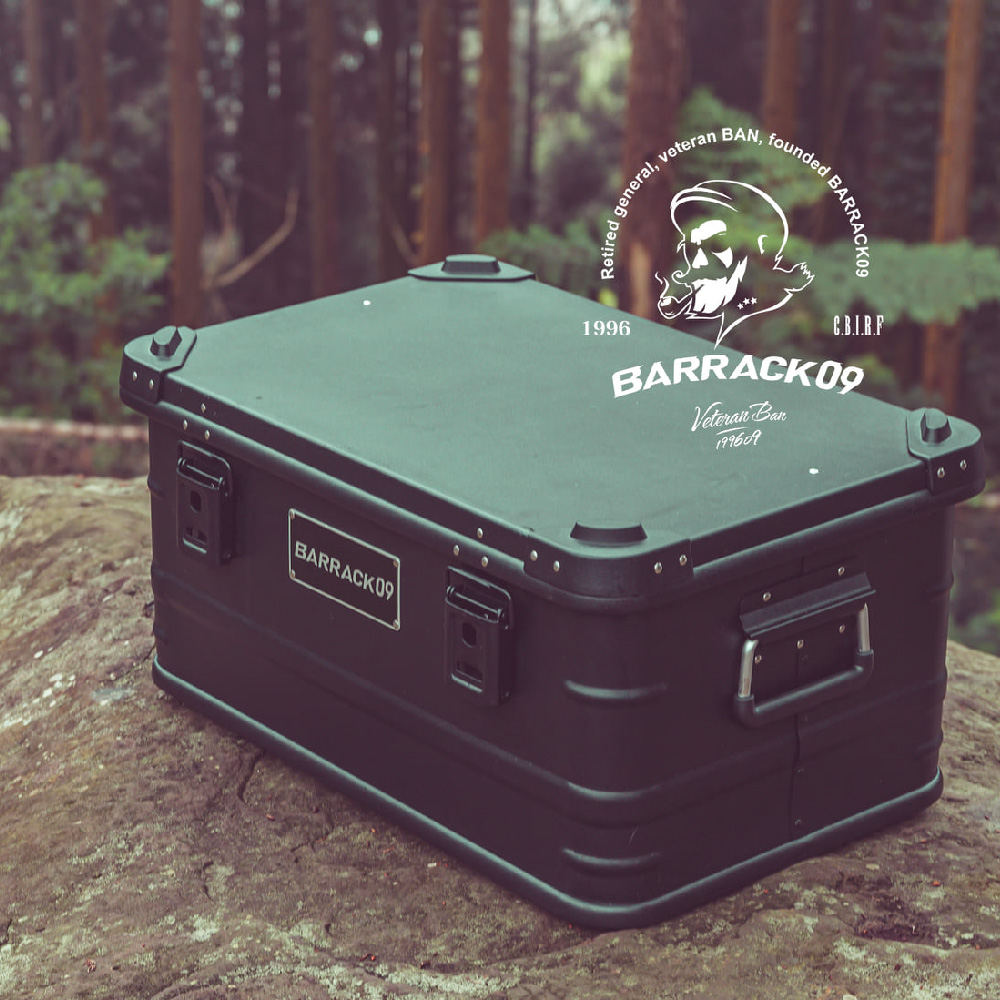 【Barack 09】 風格鋁箱47L 軍綠色 barrack0947lgreen