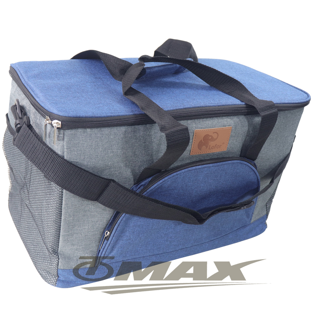OMAX超厚配色保冰保溫袋32公升-藍色