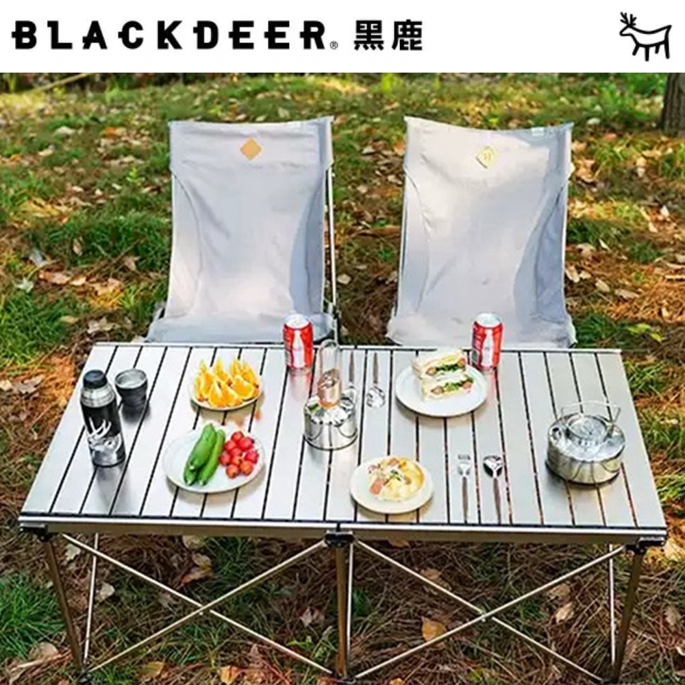 【黑鹿 BLACKDEER】鋁合金蛋捲桌-星際灰MAX