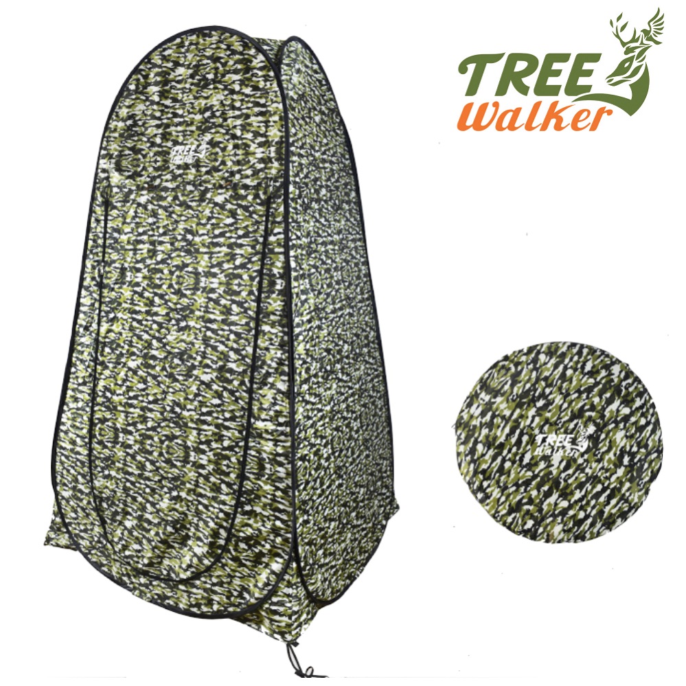 TreeWalker 露遊樂快開更衣帳(衛浴帳)-綠色迷彩