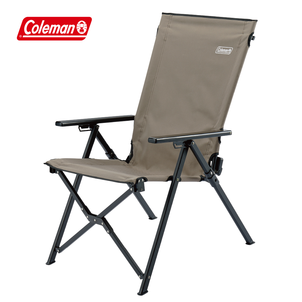 【Coleman】LAY MAX躺椅 / 灰咖啡 / CM-05814(露營椅 大川椅 高背椅 躺椅 摺疊椅)