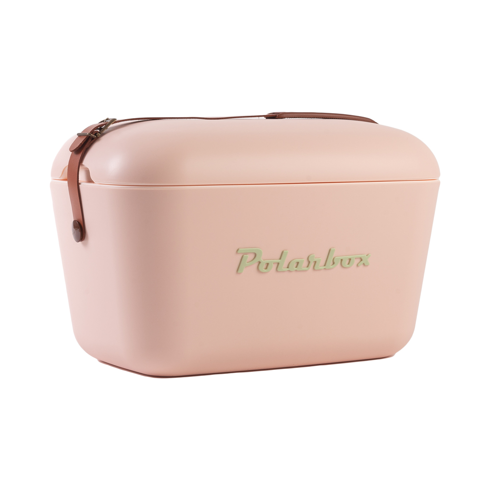 西班牙 Polarbox 20L復古經典網美愛用多功能攜帶式露營野餐保冰盒-佛朗明哥玫瑰粉