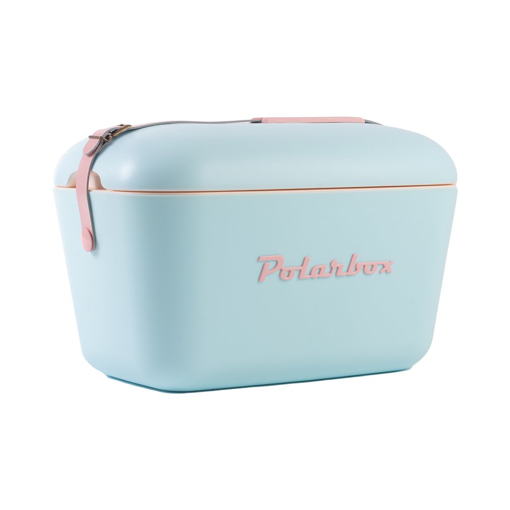 西班牙 Polarbox 20L流行時尚網美愛用多功能攜帶式露營野餐保冰盒-巴塞隆納天空藍