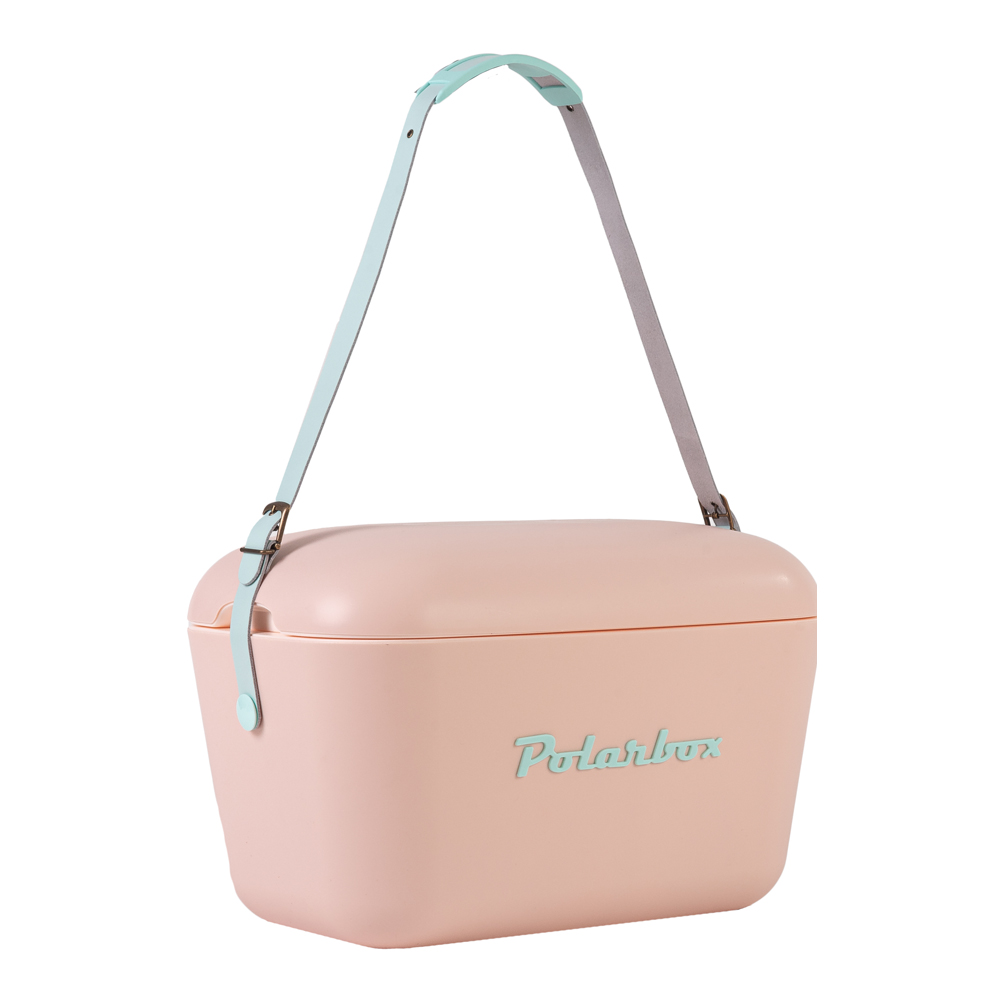 西班牙 Polarbox 12L流行時尚網美愛用多功能攜帶式露營野餐保冰盒-佛朗明哥玫瑰粉