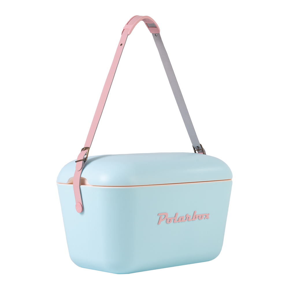 西班牙 Polarbox 12L流行時尚網美愛用多功能攜帶式露營野餐保冰盒-巴塞隆納天空藍