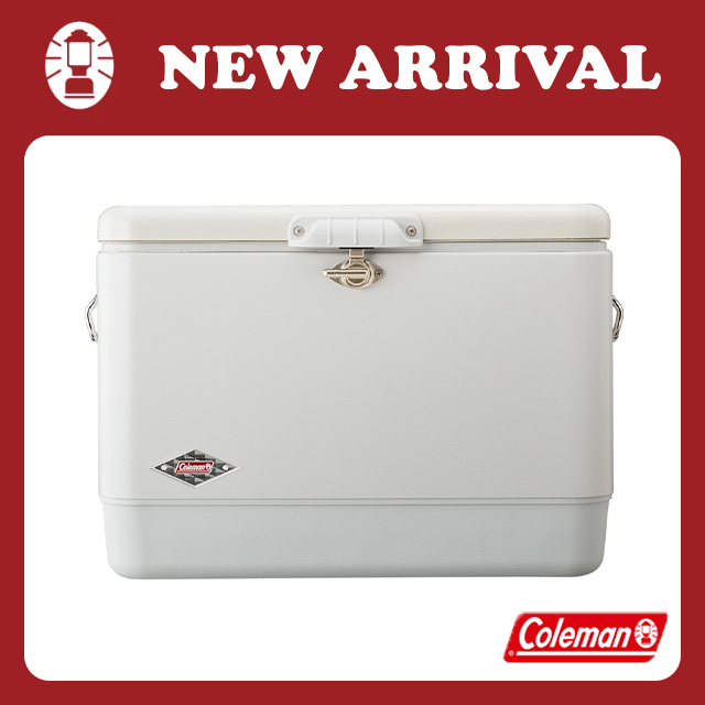 【Coleman】51L純粹白經典鋼甲冰箱 / CM-07174(保冷冰桶 保冰桶 露營冰桶)