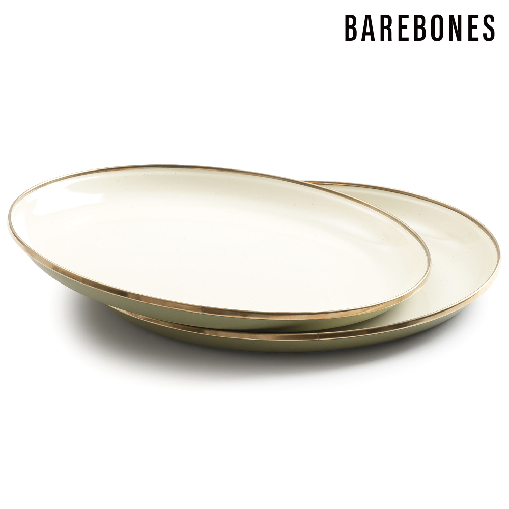 Barebones CKW-1026 雙色琺瑯盤組 Enamel Plate / 黃褐綠
