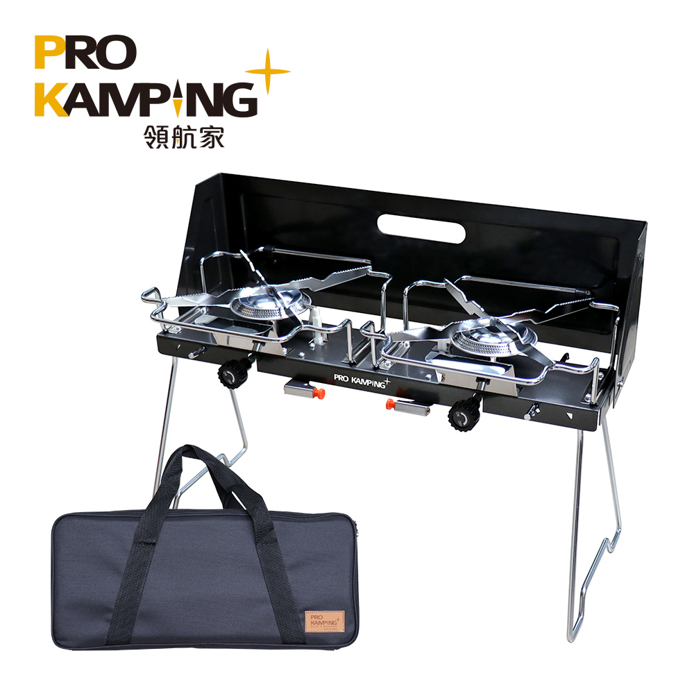 Pro Kamping 領航家 2.8kW戶外輕量薄型雙口爐 PKTB-2500