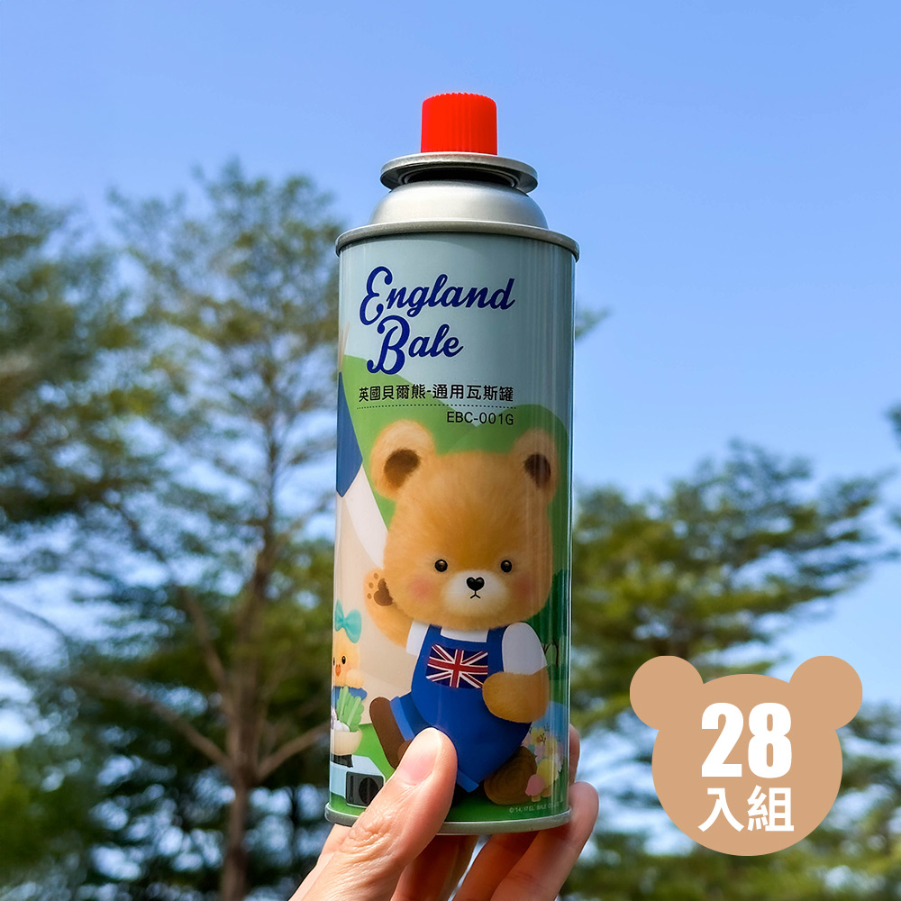英國貝爾熊 通用卡式瓦斯罐 220g 28入組