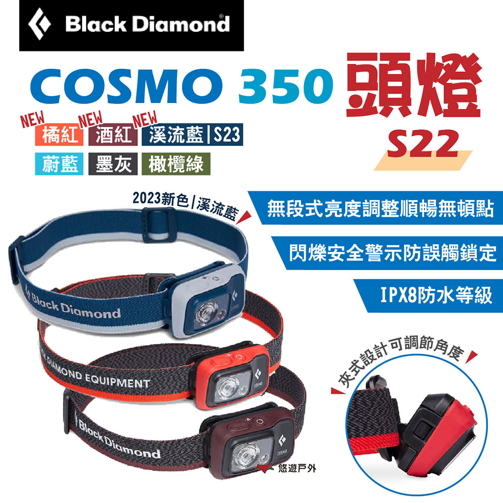 【Black Diamond】COSMO 350頭燈 S22