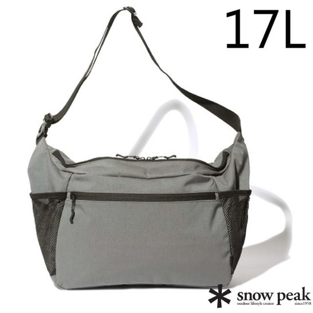 【Snow Peak】Everyday Use Middle Shoulder Bag 日用休閒通勤側背包17L/AC-21AU416GY 灰色