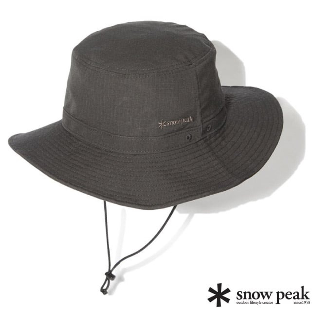 【Snow Peak】中性款 TAKIBI 遮陽防曬漁夫帽.圓盤休閒帽.釣魚帽/AC-23AU103BK 黑色