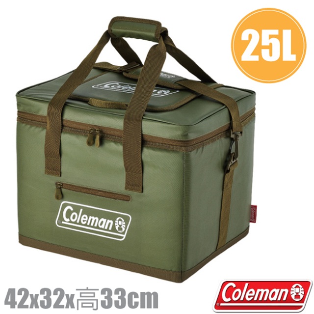 【美國 Coleman】25L 綠橄欖終極保冷袋.保冰袋.保溫袋.行動冰桶_CM-37166