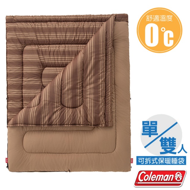 【美國 Coleman】新款 輕量保暖冒險家紓壓睡袋(150×190cm.舒適溫度0℃以上)_CM-38772