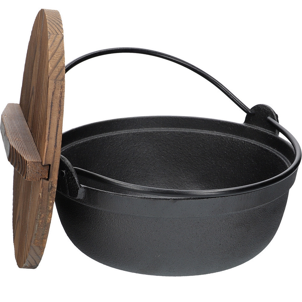 KitchenCraft 木蓋鑄鐵鍋(24cm)