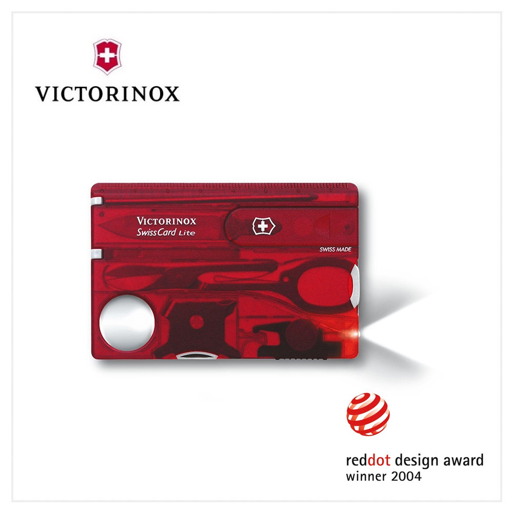 VICTORINOX 13用瑞士刀0.7300.T 瑞士卡/透紅