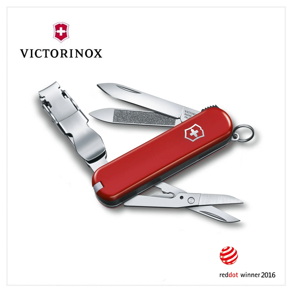 VICTORINOX 瑞士刀0.6463 Nail Clip 580 65mm/紅