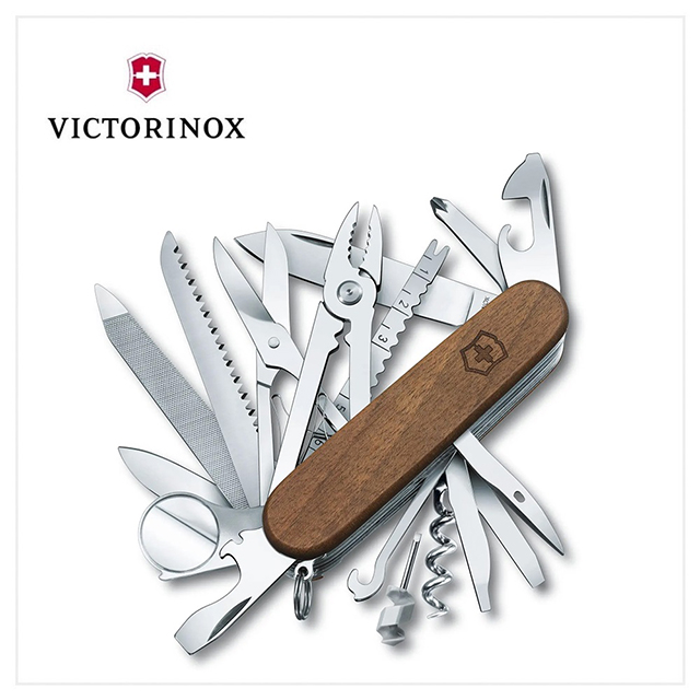 VICTORINOX 29用瑞士刀1.6791.63 91mm Swiss Champ Wood