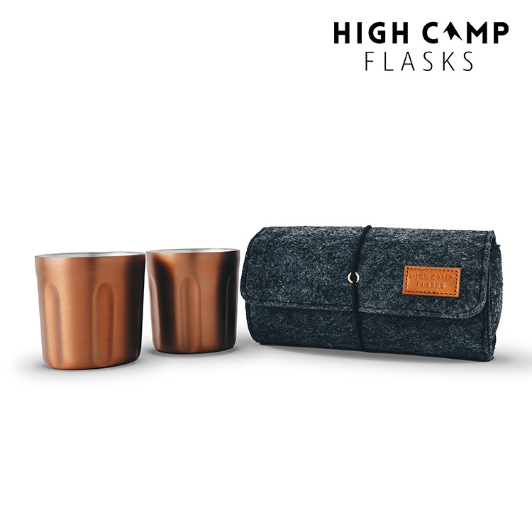 High Camp Flasks Tumbler 2入軟殼酒杯組 古銅色