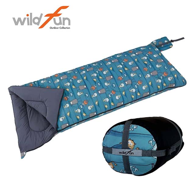 WildFun 野放輕巧舒適方型童趣睡袋 (獨眼獸)