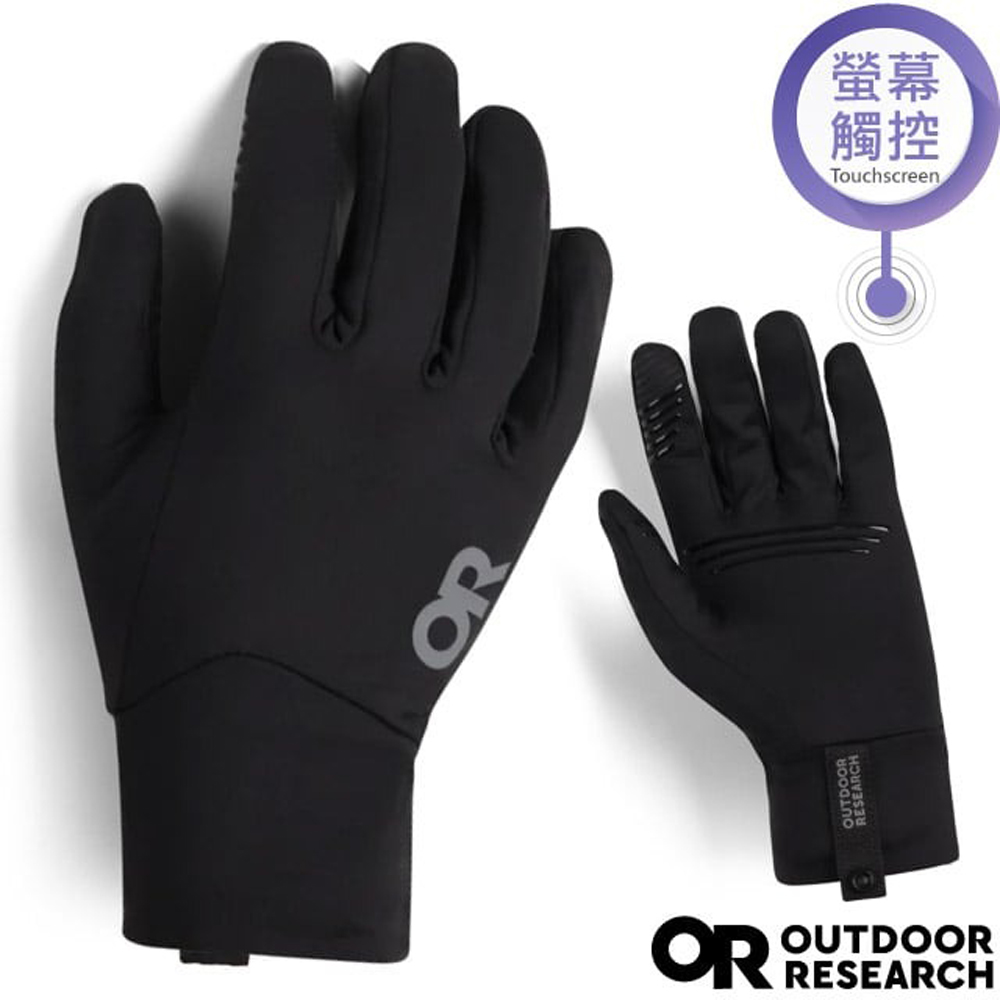 【Outdoor Research】女 Vigor Lightweight 輕量級透氣保暖智慧抓絨手套/OR300561-0001 黑